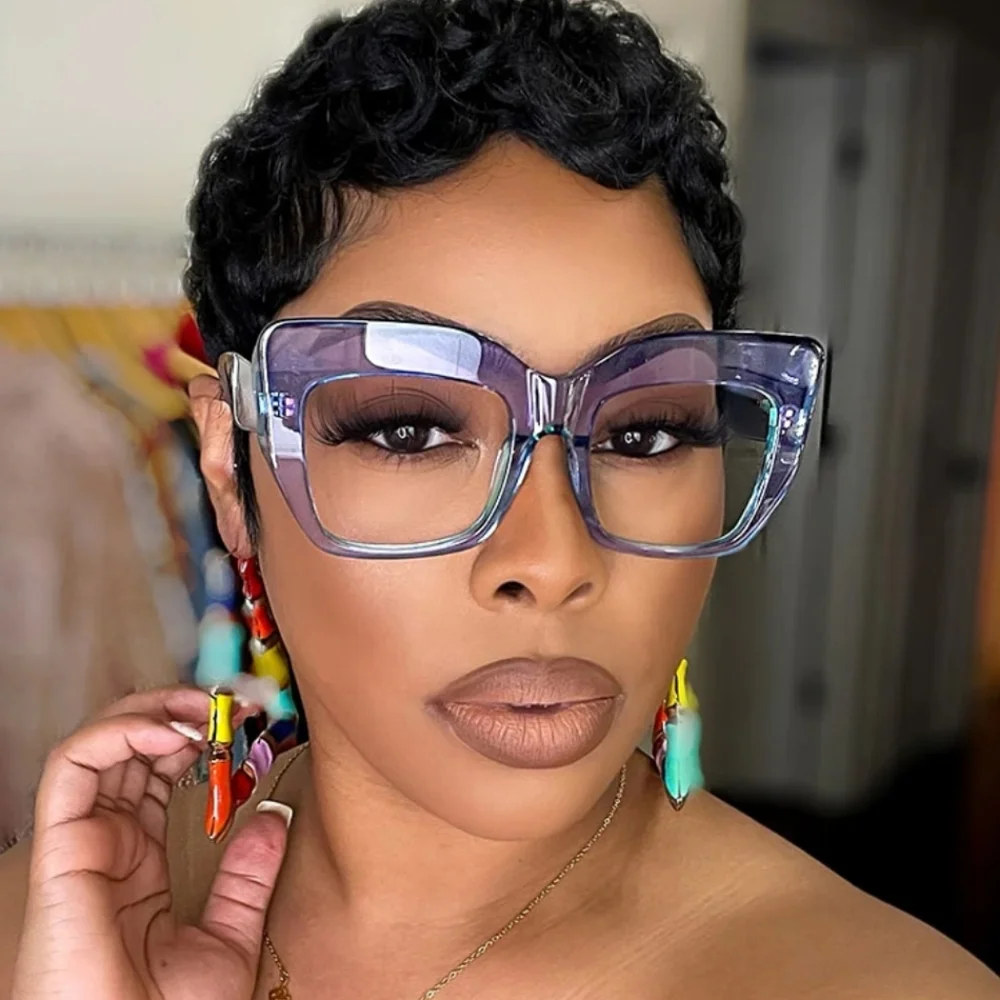 NEW Purple Ombre Oversize Fashion Glasses